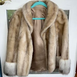 Vintage Faux Fur Stole Made in USA